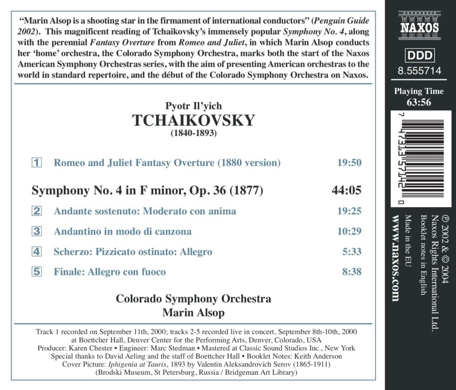 TCHAIKOVSKY: Symphony No. 4; Romeo and Juliet - slide-1