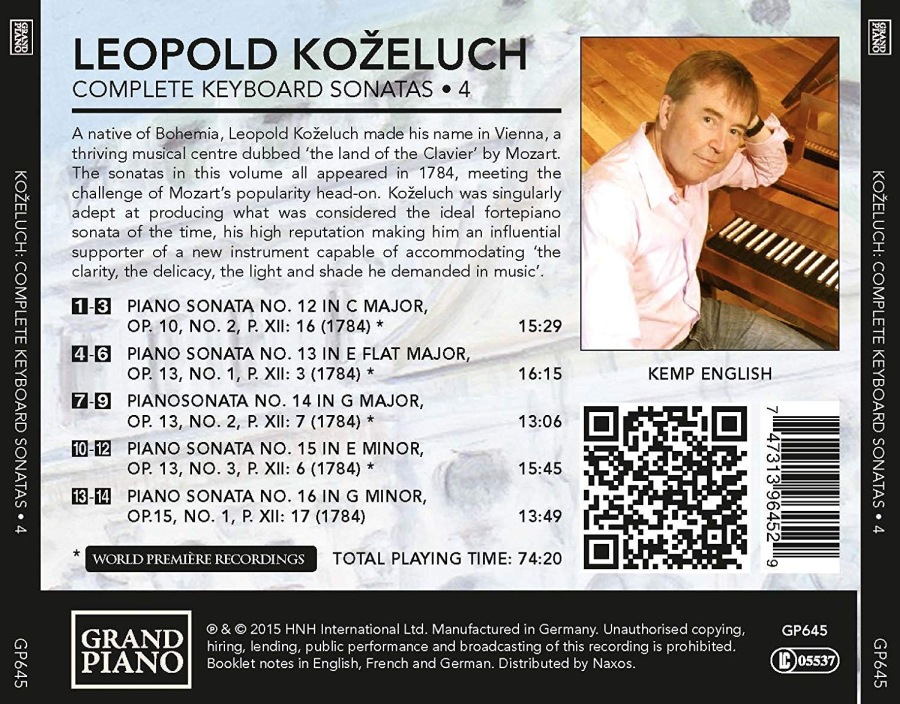 Koželuch: Complete Keyboard Sonatas 4 - slide-1