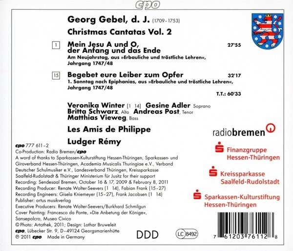 Gebel: Christmas Cantatas Vol. 2 - slide-1