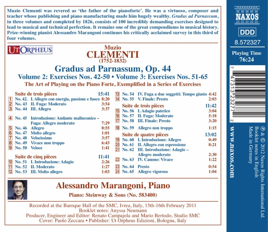 CLEMENTI: Gradus ad Parnassum 3, Exercises Nos. 42 - 65 - slide-1