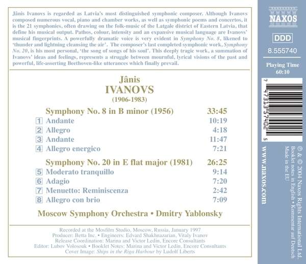 IVANOVS: Symphonies nos. 8 and 20 - slide-1