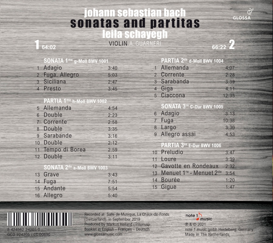 Bach: Sonatas and Partitas BWV 1001-1006 - slide-1