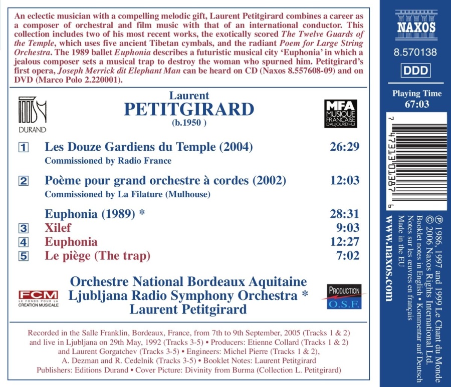 PETITGIRARD, The 12 Guardians of the Temple, Poeme, Euphonia - slide-1