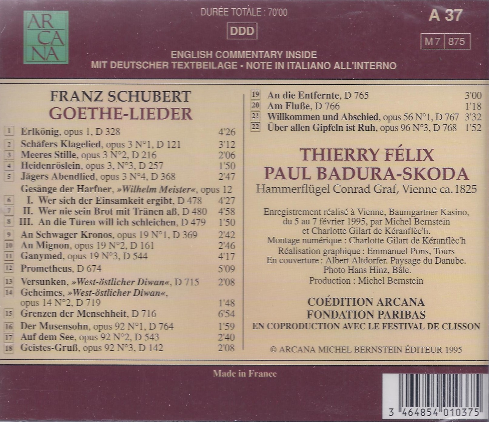 Schubert: Goethe Lieder - slide-1