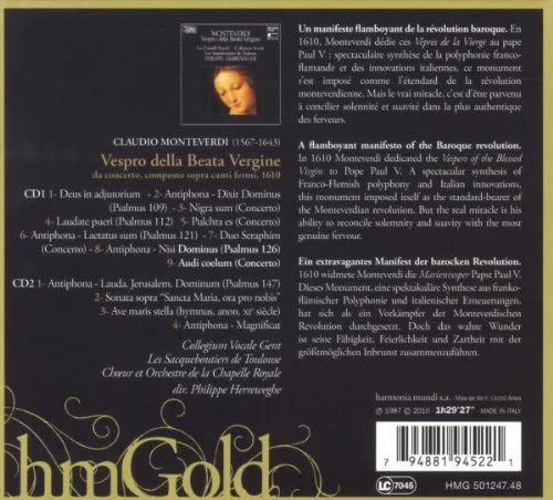 Monteverdi: Vespro della Beata Vergine (2 CD) - slide-1