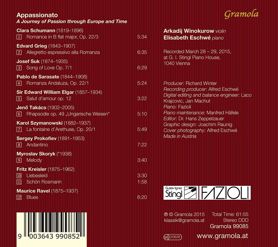 Appassionato - Grieg; Suk; Elgar; Szymanowski; Prokofiev; Ravel - slide-1