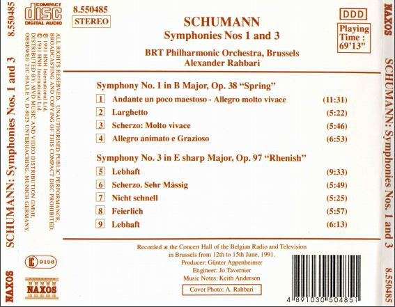 Schumann: Symphonies 1 & 3 - slide-1