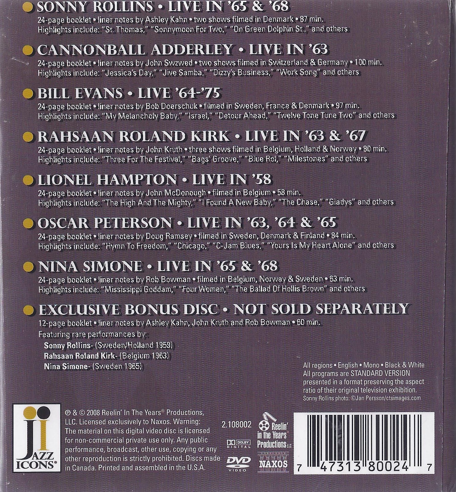 Jazz Icons III - Box Set 8 CD - slide-2