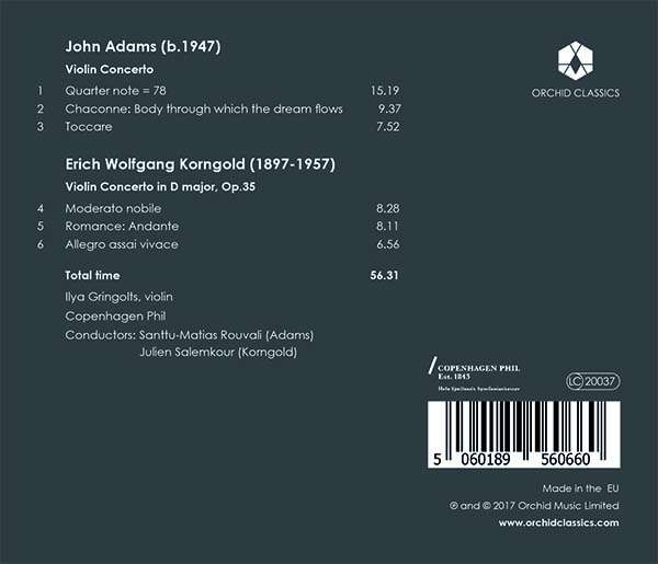 Adams & Korngold: Violin Concertos - slide-1