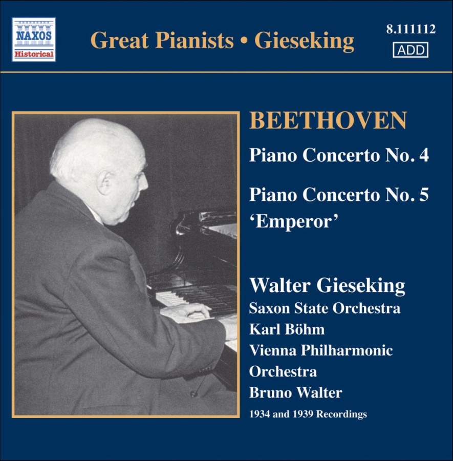 Beethoven: Piano Concertos Nos. 4 and 5 (1939, 1934)