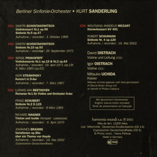 Berliner Sinfonie-Orchester - Kurt Sanderling - slide-1