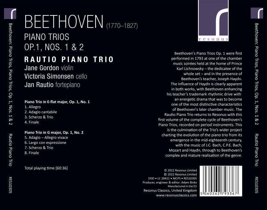 Beethoven: Piano Trios Op. 1 - Nos. 1 & 2 - slide-1