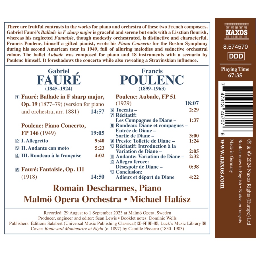 Fauré & Poulenc: Works for Piano - slide-1