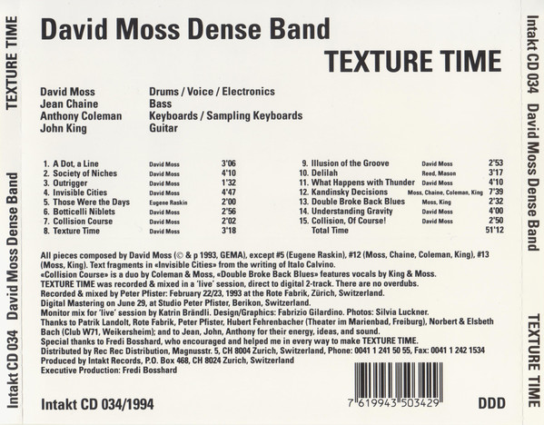 David Moss: Texture Time - slide-1