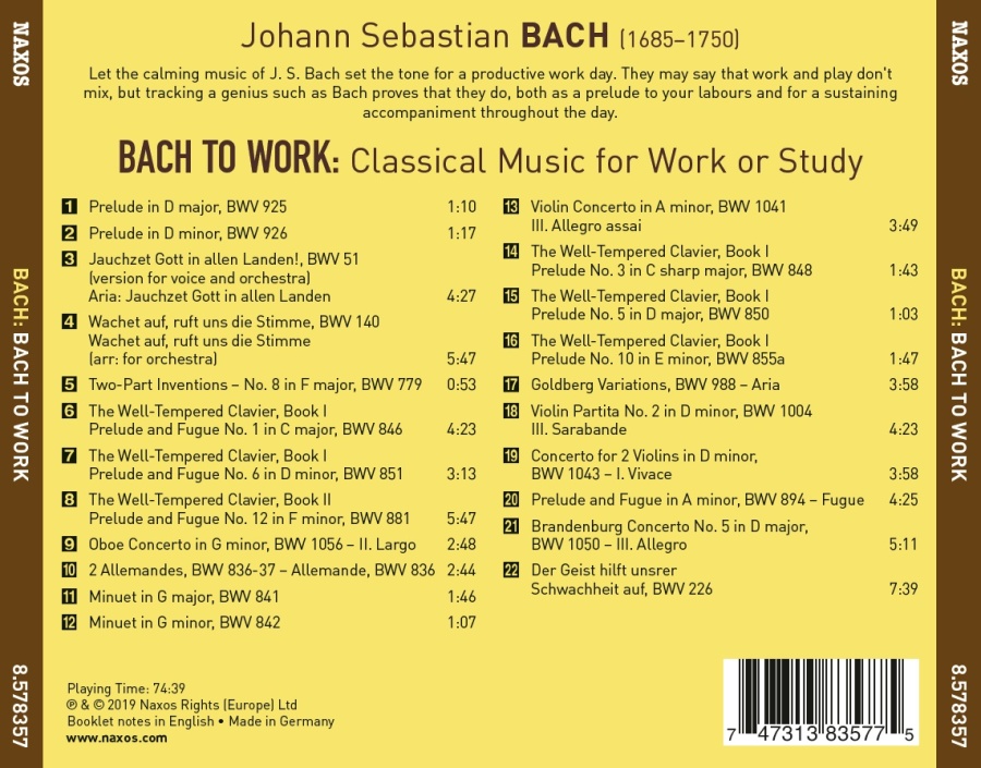 Bach to Work - Classical Music for Work or Study - slide-1