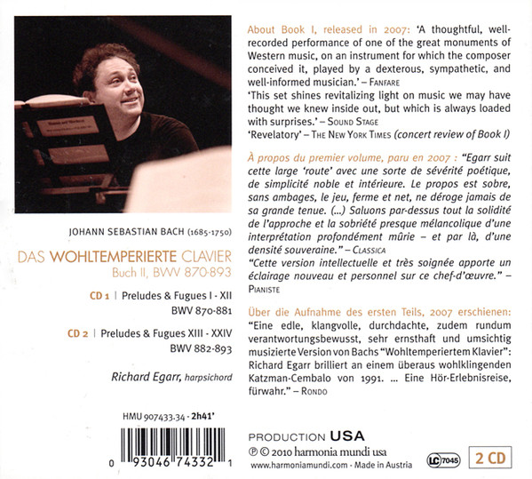 Bach: Das Wohltemperierte Clavier Vol. 2  (2 CD) - slide-1