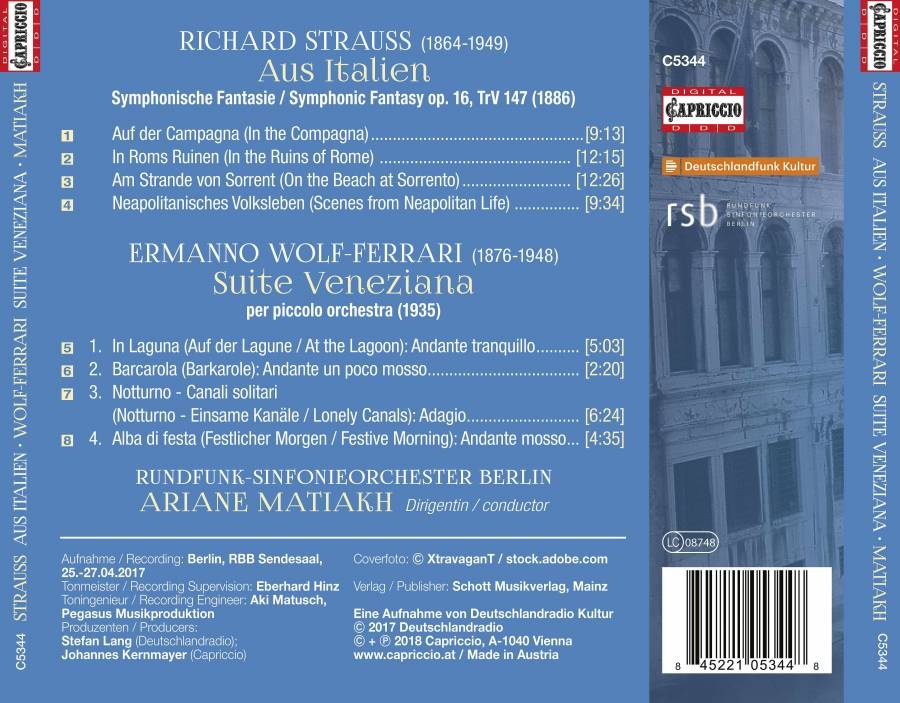 Strauss: Aus Italien; Wolf-Ferrari: Suite  Veneziana - slide-1
