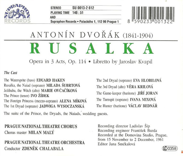 Dvorak: Rusalka - Opera in 3 Acts (2 CD) - slide-1