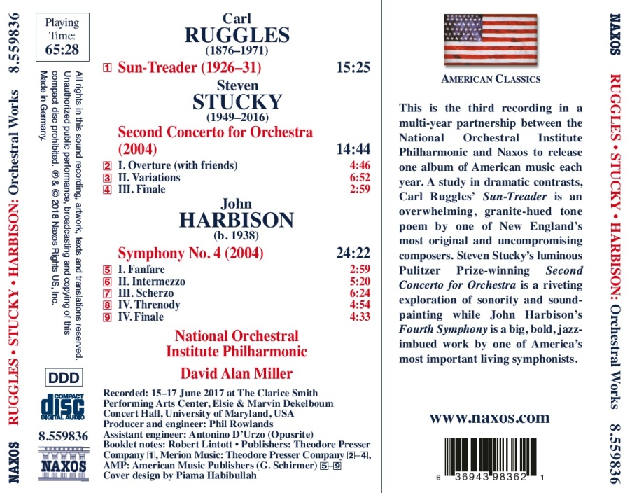 Harbison: Symphony No. 4; Ruggles: Sun-Treader; Sucky: Second Concerto for Orchestra - slide-1