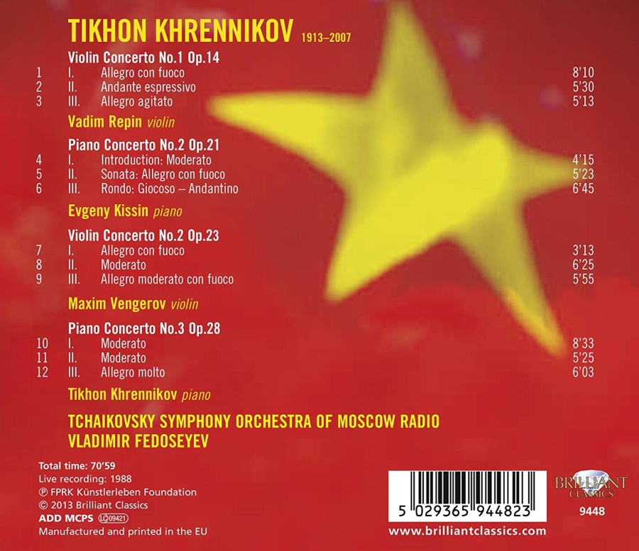 Khrennikov: Violin Concertos; Piano Concertos - slide-1