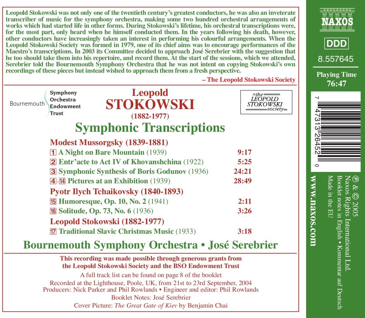 MUSSORGSKY: Transcriptions ( Stokowski ) - slide-1