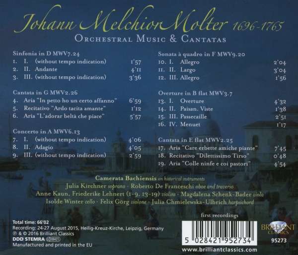 Molter: Orchestral Music & Cantatas - slide-1