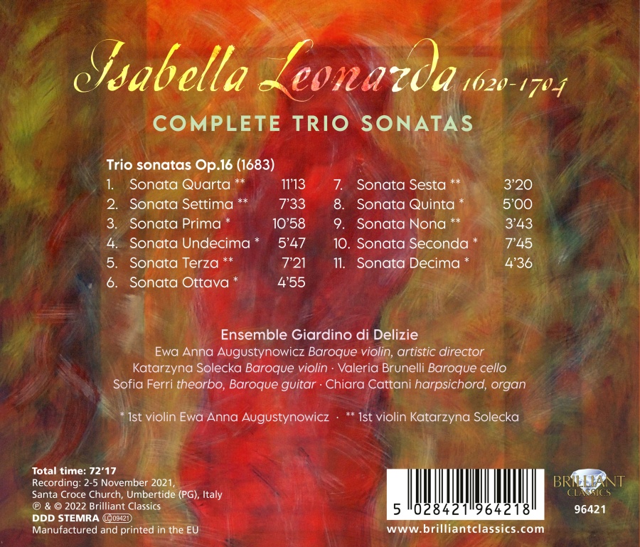 Leonarda: Complete Trio Sonatas - slide-1
