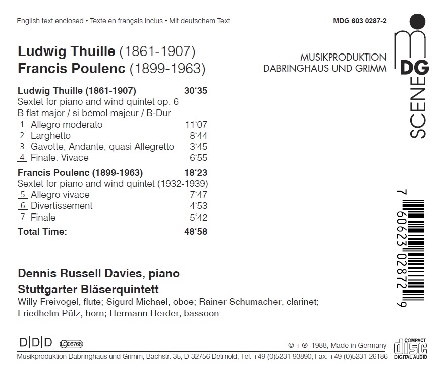 Thuille & Poulenc: Sextets - slide-1