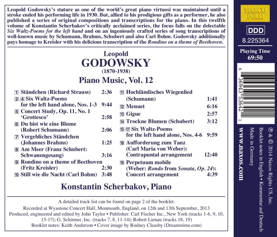 Godowsky: Piano Music Vol. 12 - slide-1
