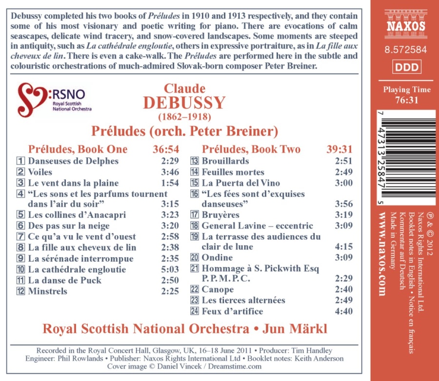 Debussy: Préludes (orch. Peter Breiner) - slide-1