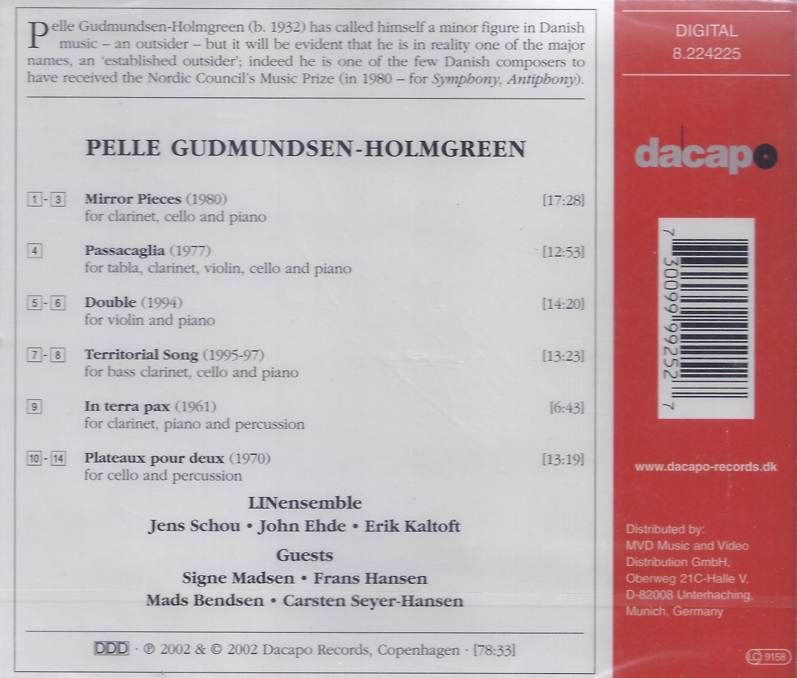 GUDMUNDSEN - HOLMGREEN: Chamber music - slide-1