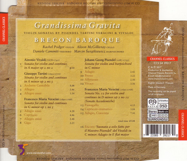 Grandissima Gravita - Pisendel / Tartini / Veracini / Vivaldi - slide-1