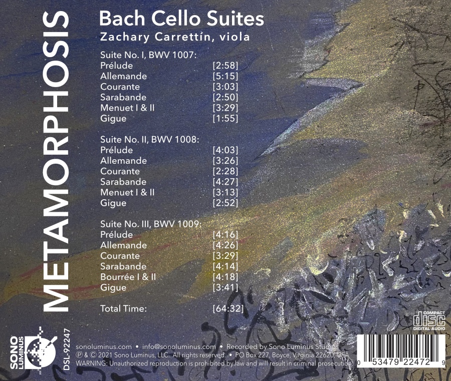Metamorphosis - Bach: Cello Suites 1, 2 and 3 - slide-1