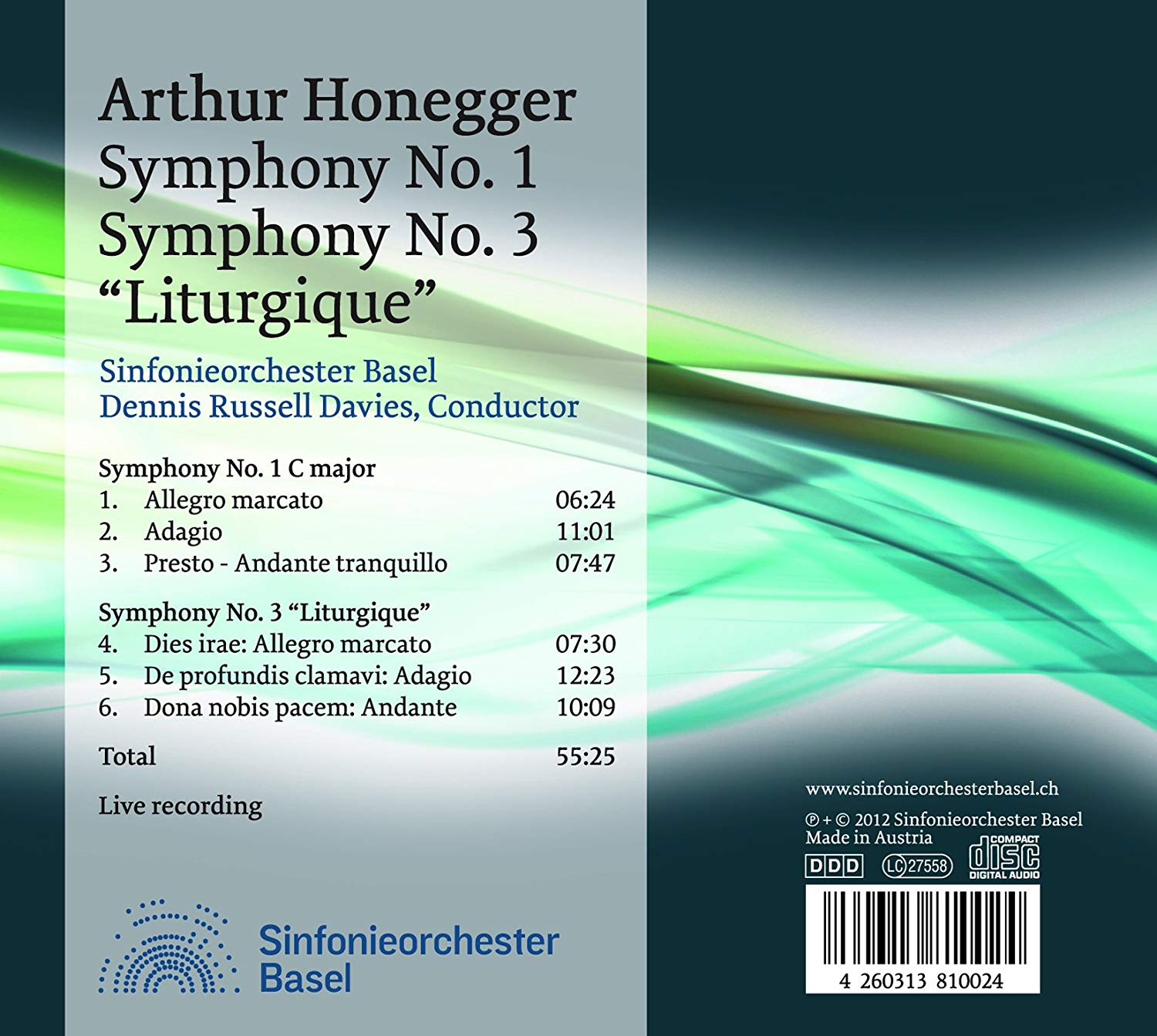 Honegger: Symphony No. 1 & Symphony No. 3 "Liturgique" - slide-1