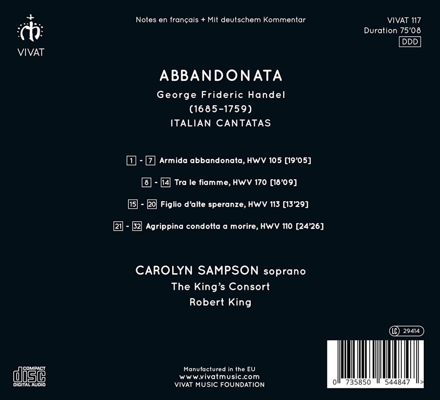 Abbandonata - Handel Italian Cantatas - slide-1