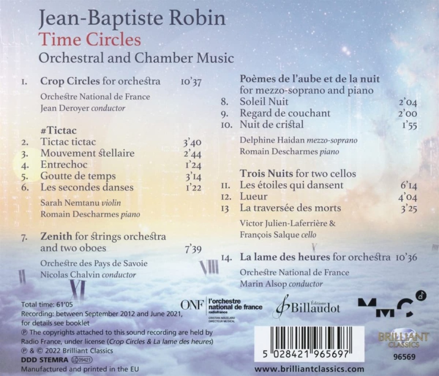 Robin: Time Circles - Orchestral & Chamber Music - slide-1