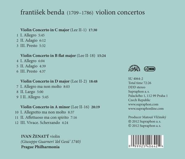 Benda: Violin Concertos - slide-1