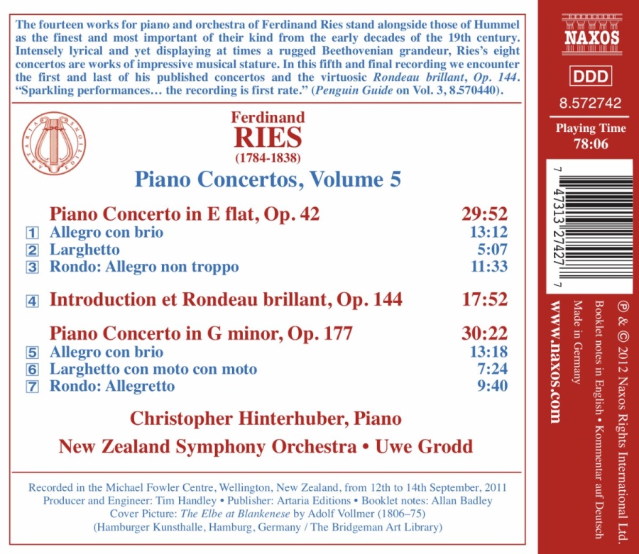 Ries: Piano Concertos Vol. 5 - Op. 42 & Op. 177, Introduction et Rondeau brillant - slide-1