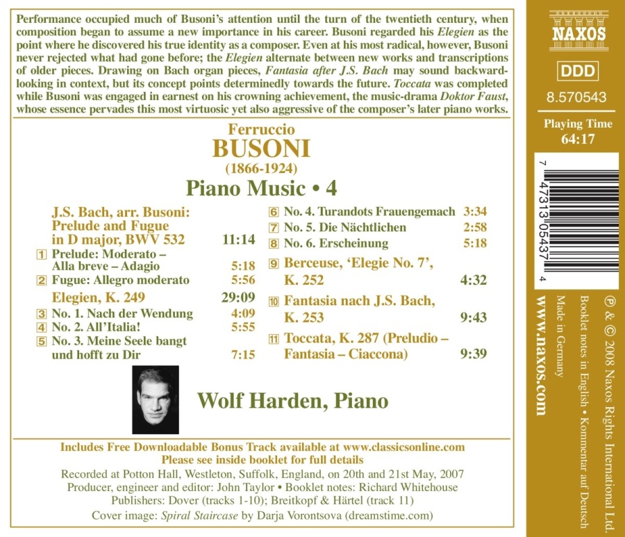 BUSONI: Piano Music Vol. 4 - slide-1