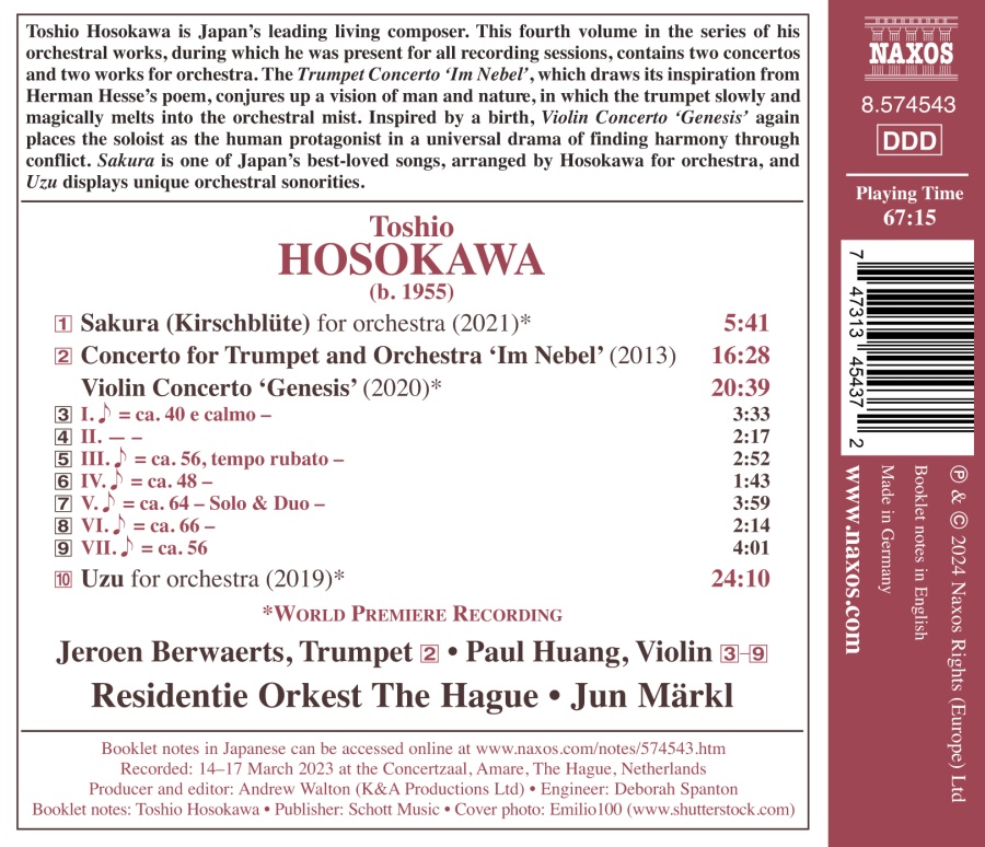 Hosokawa: Orchestral Works Vol. 4 - slide-1