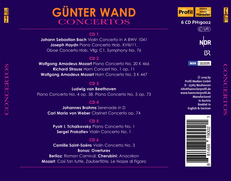 Günter Wand - Concertos - slide-1