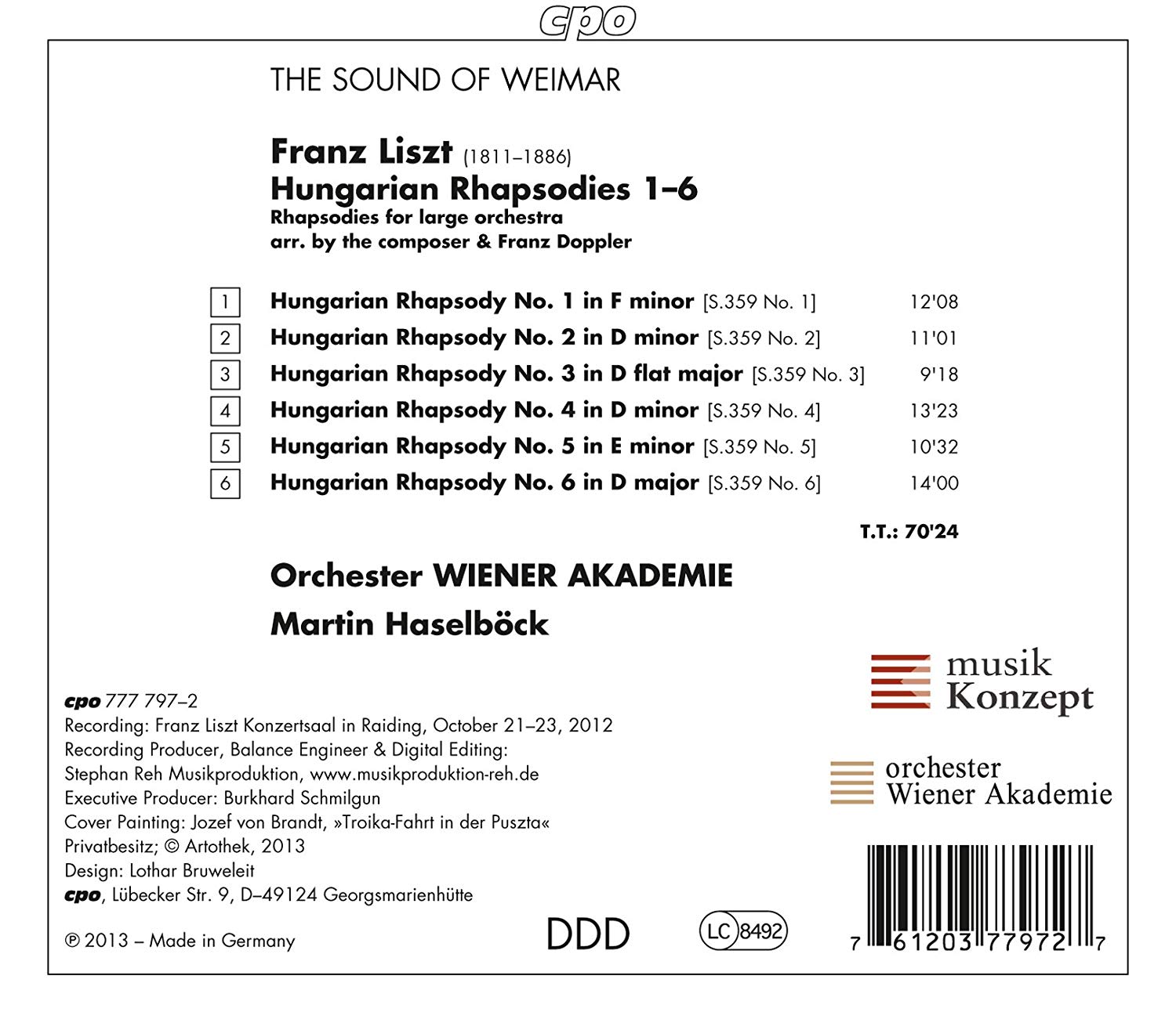 Liszt: Hungarian Rhapsodies - slide-1