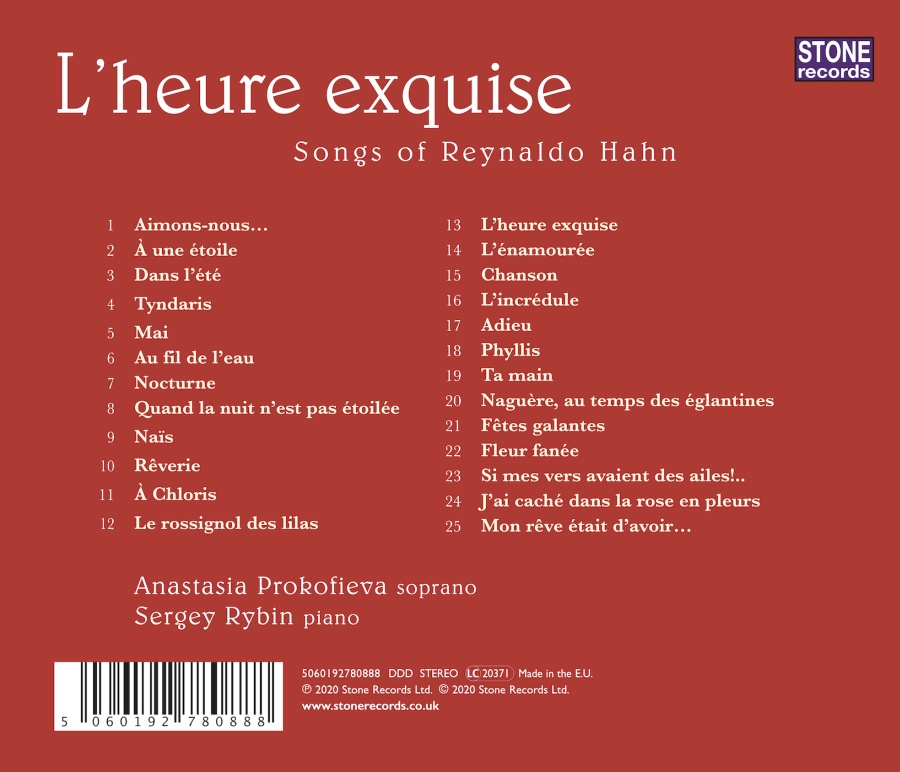 Hahn: L'heure exquise - slide-1