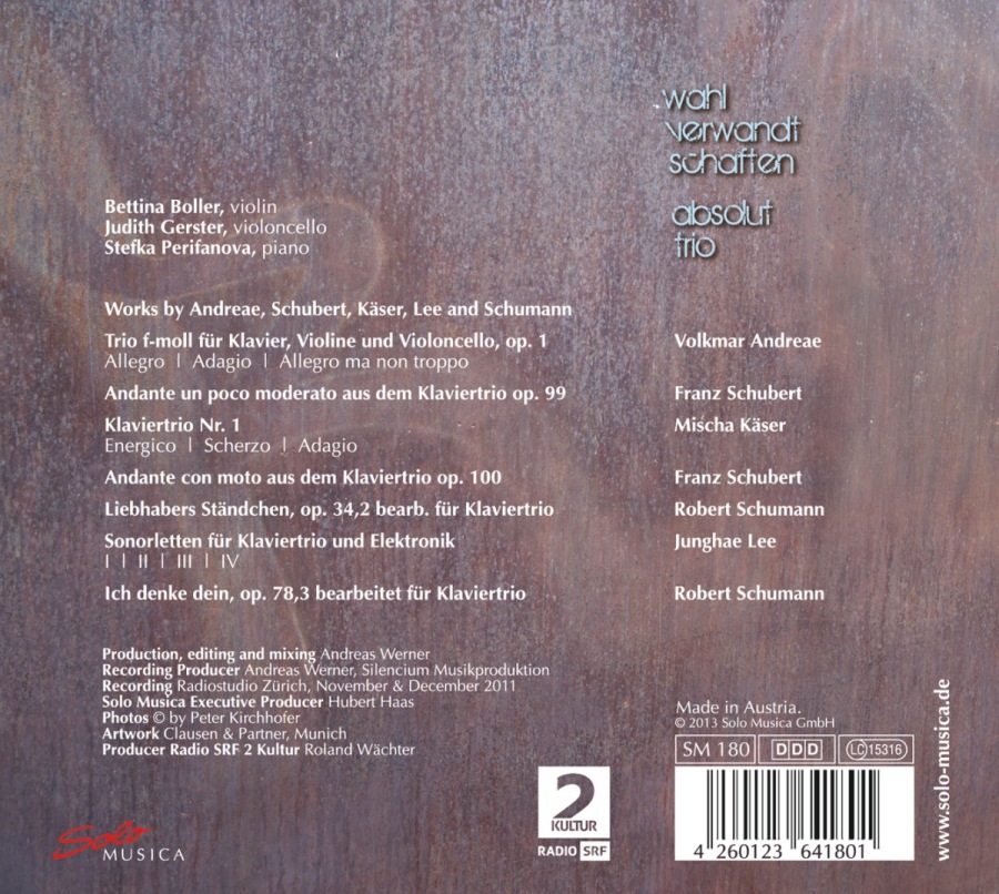 Wahlverwandtschaften - Andreae, Schubert, Käser, Schubert, Schumann - slide-1