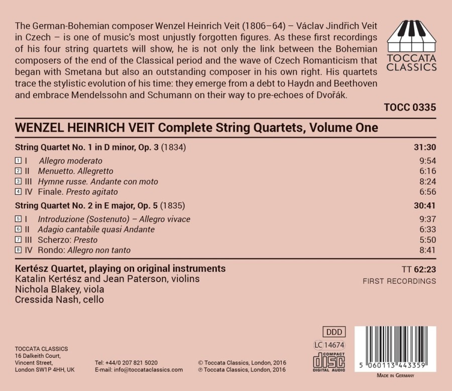 Veit: String Quartets Vol. 1 - slide-1