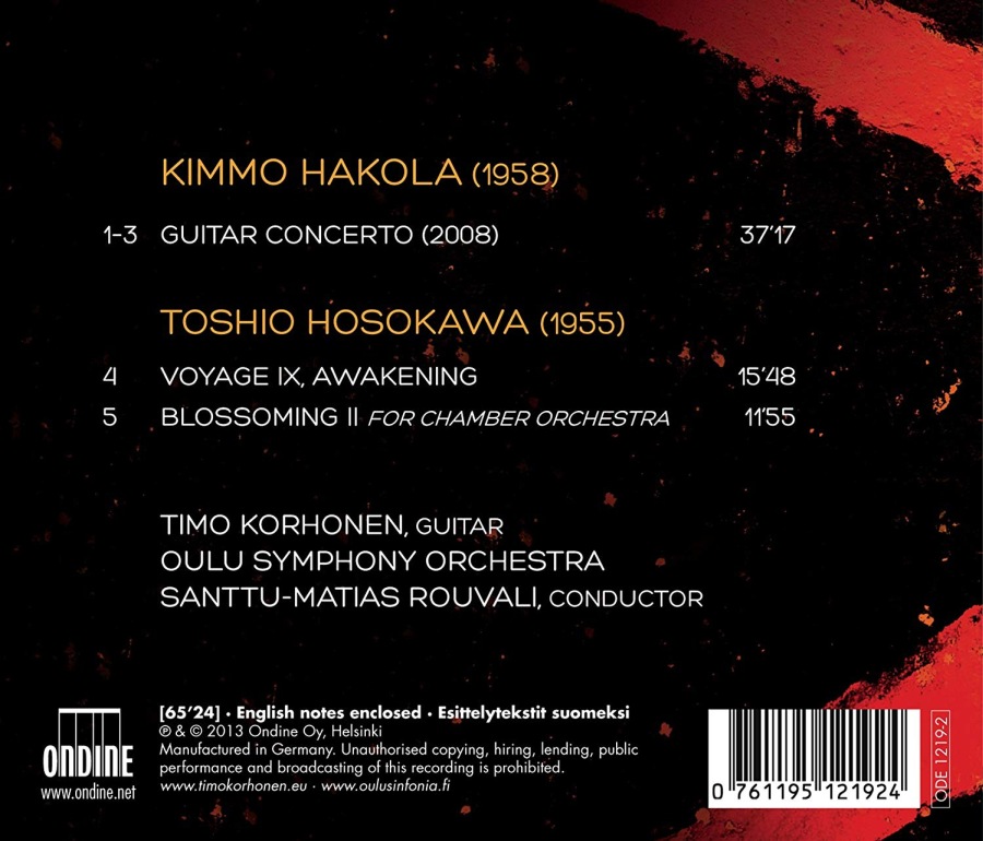 Hakola & Hosokawa: Guitar Concertos - slide-1