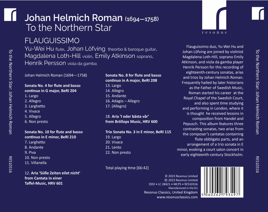 Roman: To the Northern Star - Chamber Works for Flute - slide-1