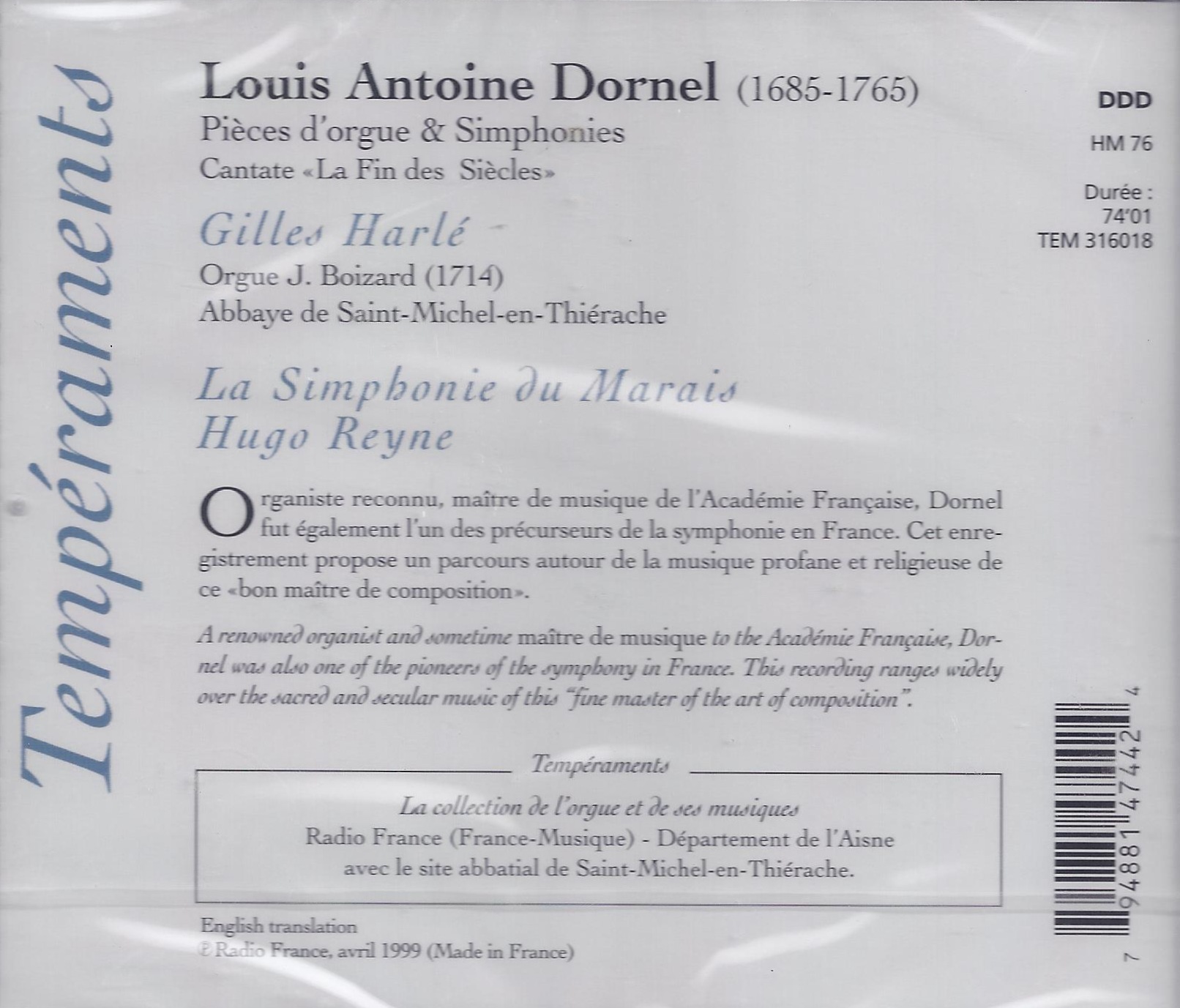 Dornel: Pieces d'orgues & symphonies - slide-1