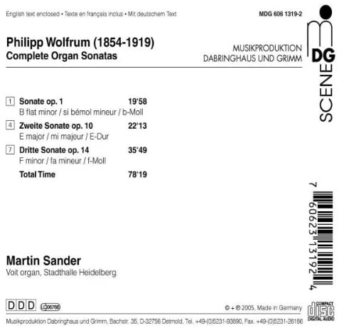 Wolfrum: Complete Organ Sonatas - slide-1