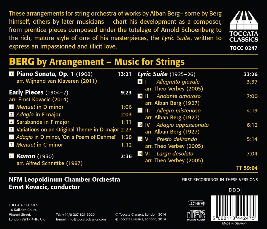 Berg by arrangement - Music for Strings - slide-1
